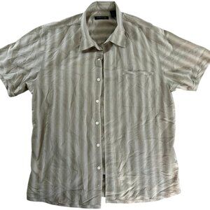 Kenneth Cole New York Shirt Size XL Short Sleeve Cotton